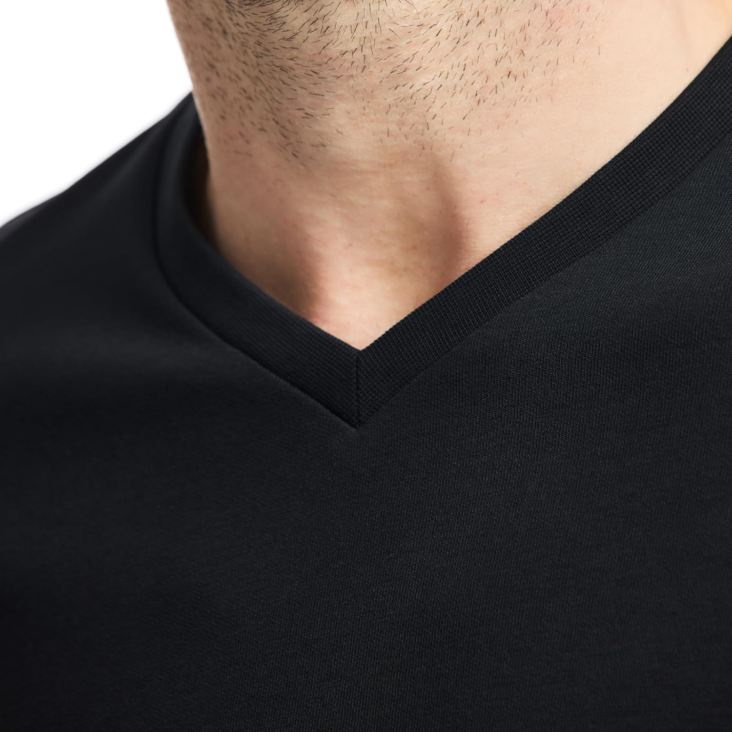 SAKS Fifth Avenue Men's Short Sleeve Classic Luxe Jersey V-Neck T-Shirt - Image 4