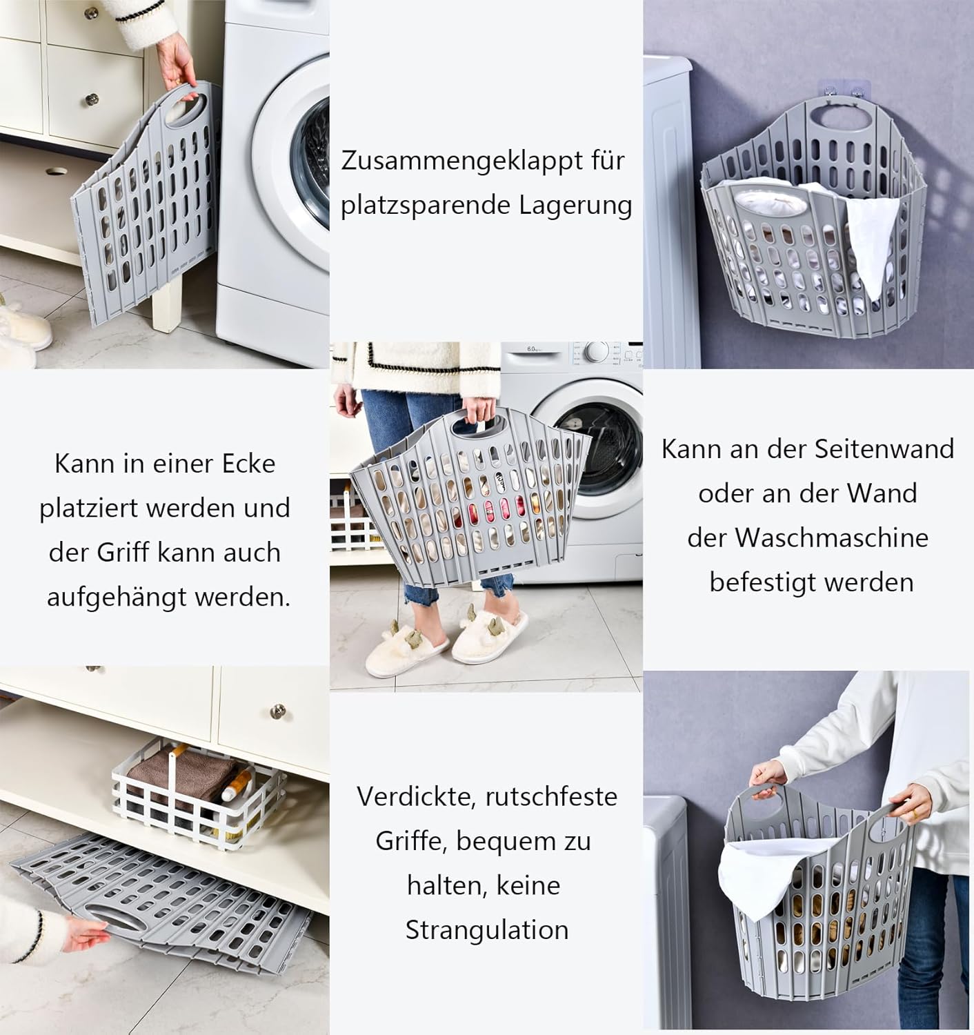 GMYIAK Panier à Linge Pliable et Étanche: Rangement Pratique pour Vêtements et Jouets - Image détaillée