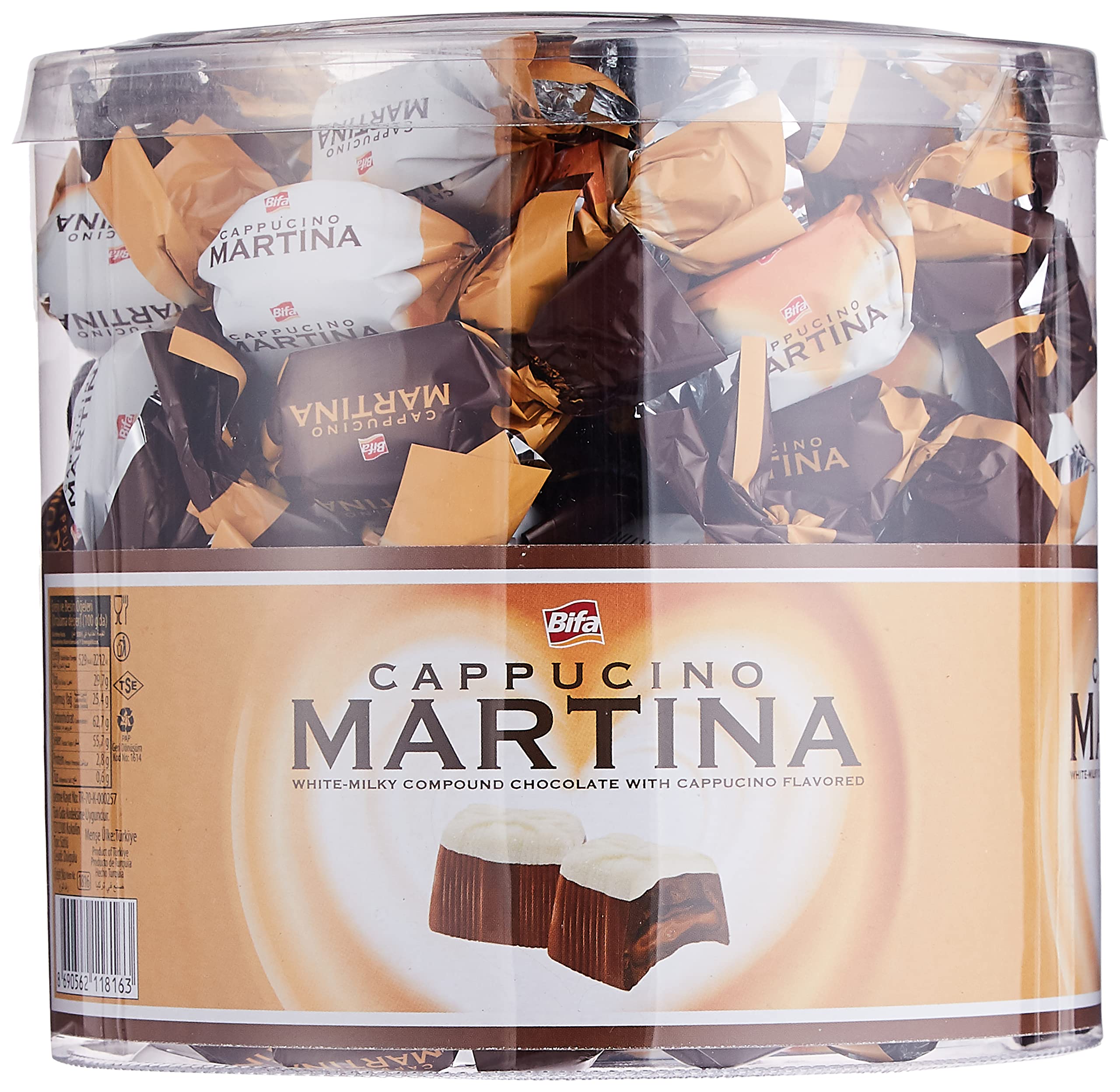Bifa Martina Cappuccino White Milky Compound Chocolate Box 1 kg