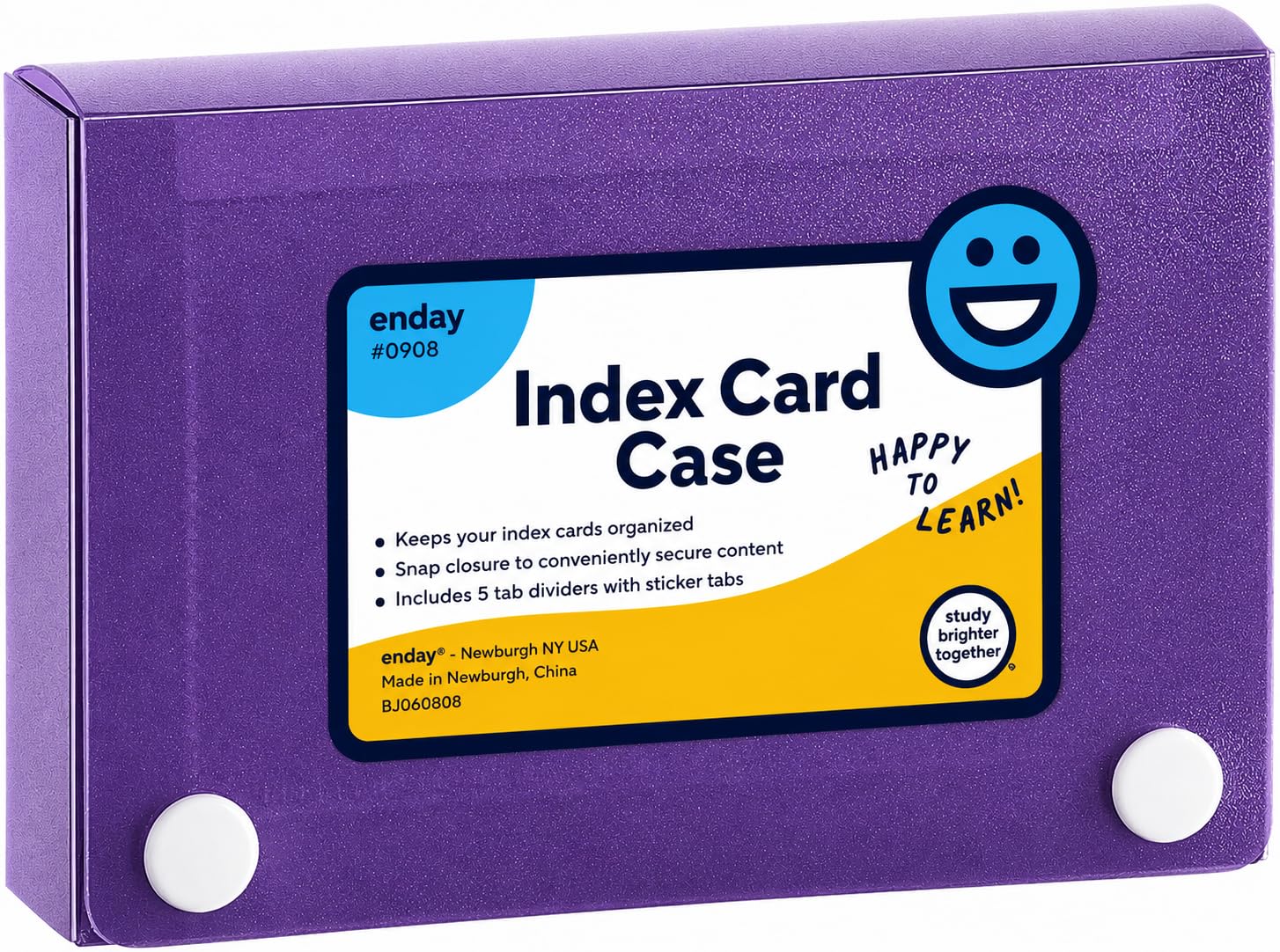 Amazon.com : Enday Index Card Holder 3x5, Purple Index Card Case