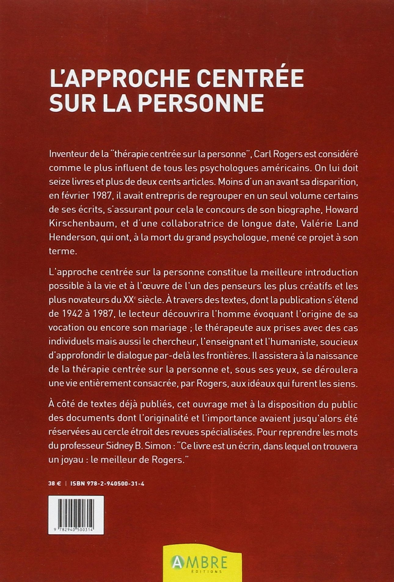 L'approche centrée sur la personne