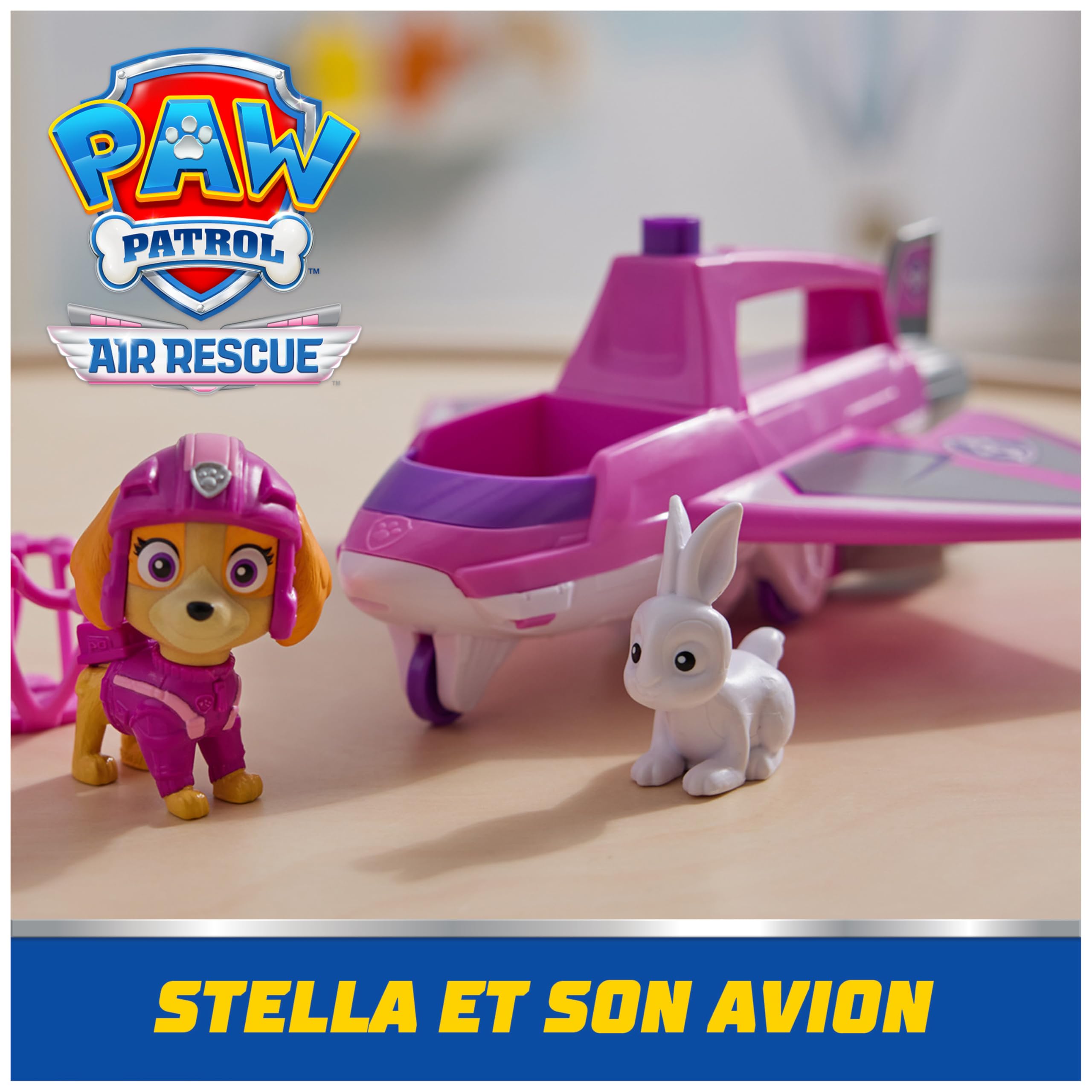 Gros plan sur le Véhicule Air Rescue de Stella, montrant la pince de sauvetage et le cockpit.