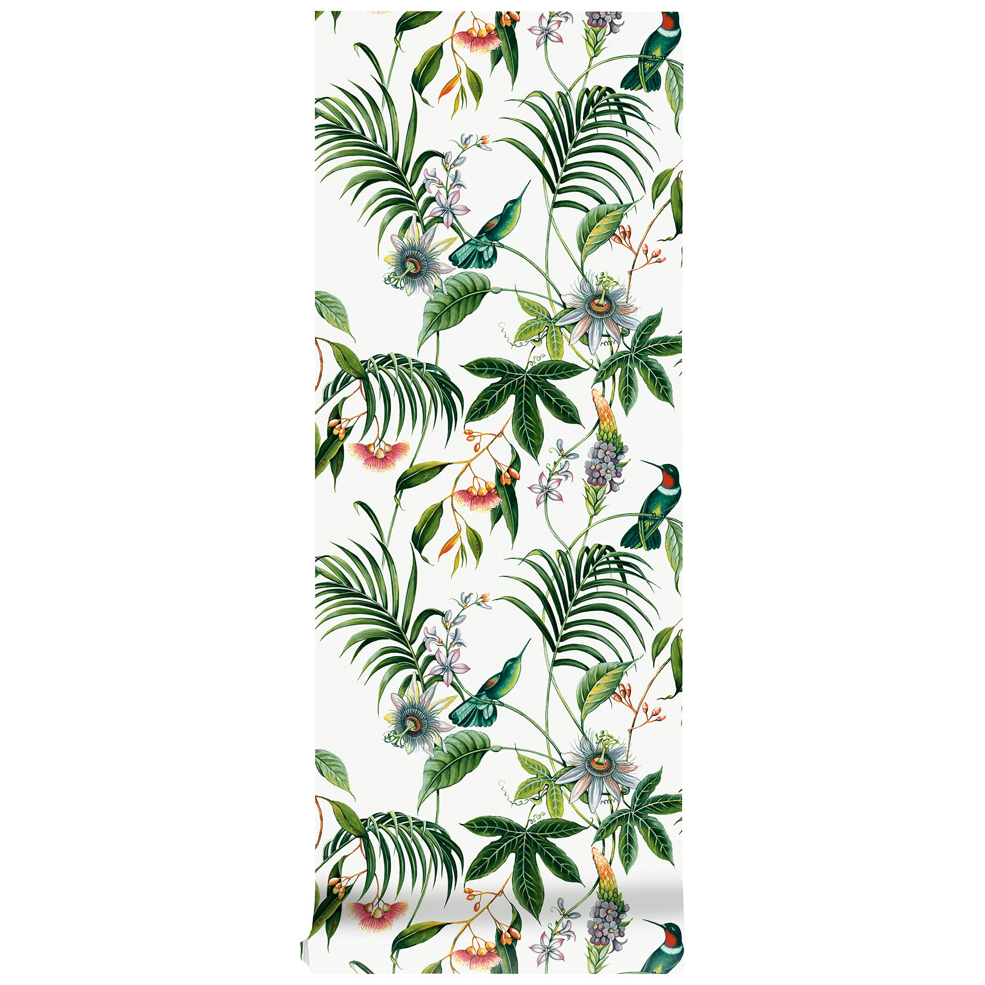 Superfresco Easy White Adilah Tropical Floral Wallpaper | Paste The Wall | Floral | Eco-Friendly