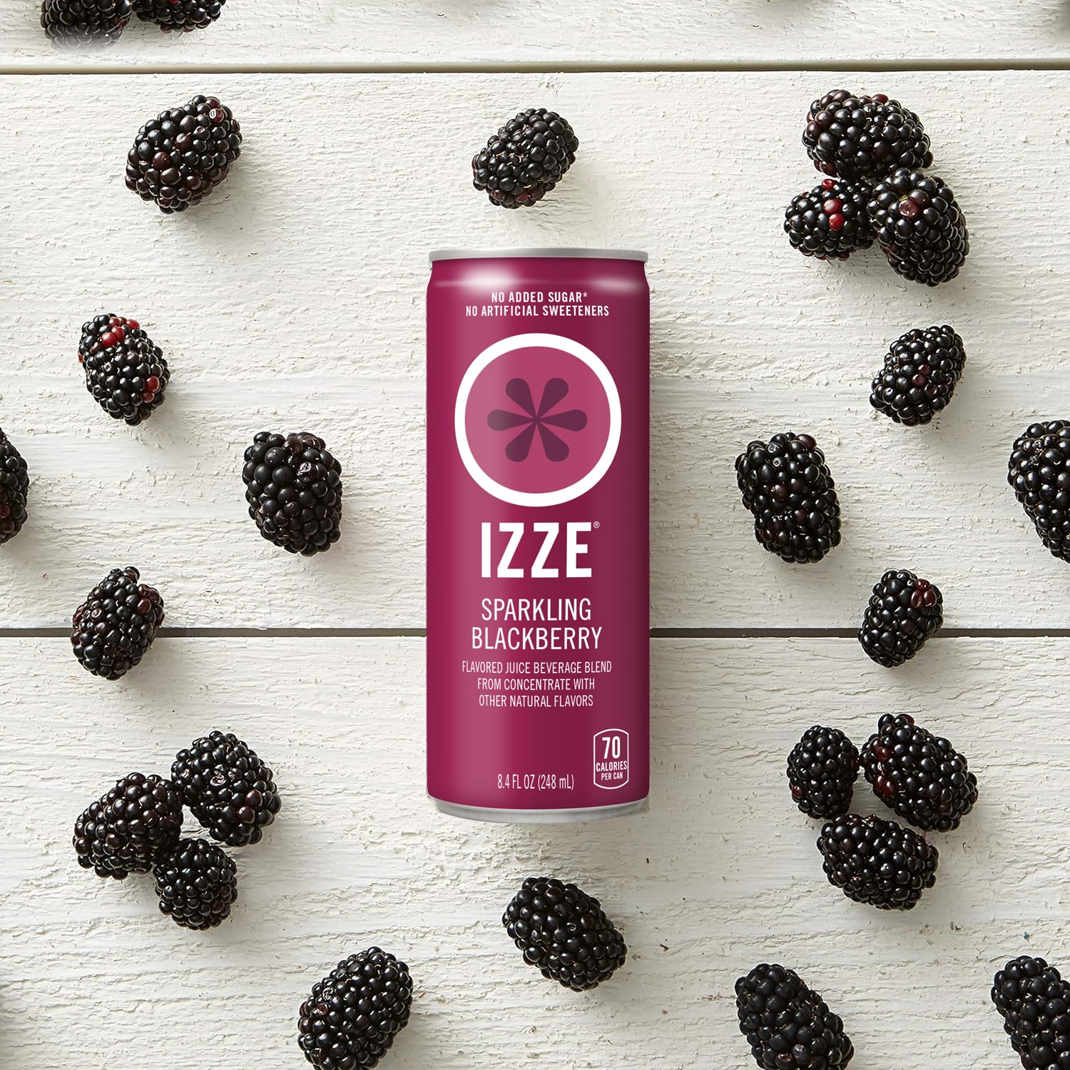 IZZE Sparkling Juice, Blackberry, 8.4 Fl Oz (12 Count) | Grocery