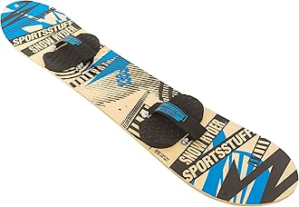 SportsStuff Snow Ryder 110cm Hardwood Snowboard w/hook and loop Bindings