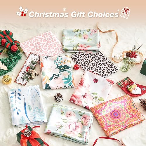 Miniatura 7 de BEDELITE Juego de 2 fundas de almohada de seda satinada ideales para el cabello y la piel, juego de 2 fundas de almohada súper suaves tamaño