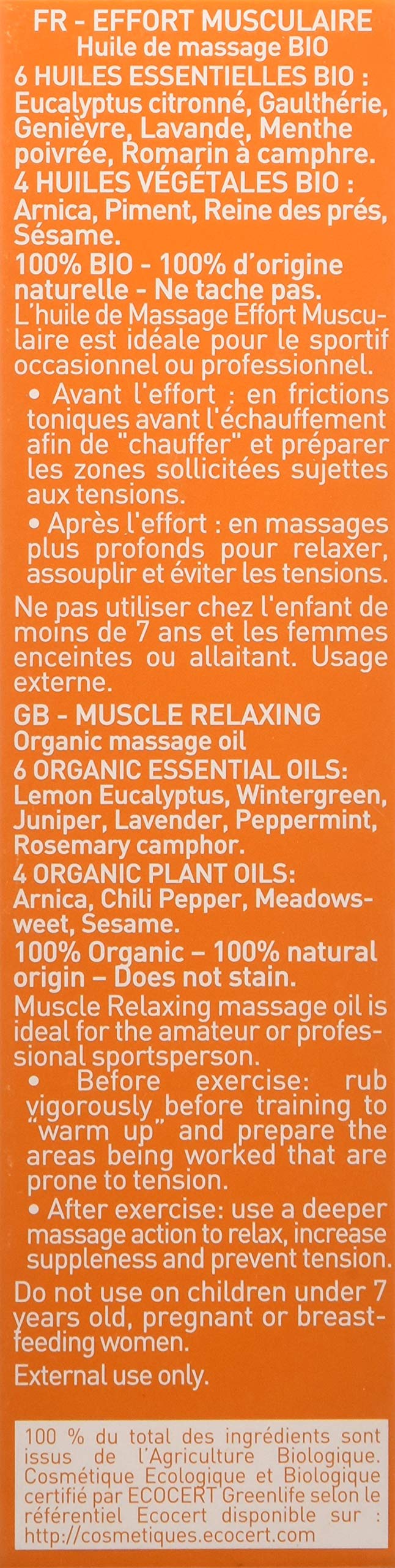 Puressentiel - Stawy i Mięśnie - Organiczny olejek do masażu - Przygotowanie i regeneracja sportowców - 200 ml