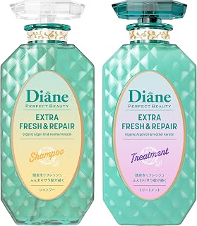 Diane(ダイアン) 【2025年】 シャンプー&トリートメント [グレープフルーツ&ペパーミントの香り] パーフェクトビューティー エクストラフレッシュ&リペア 450ml×2