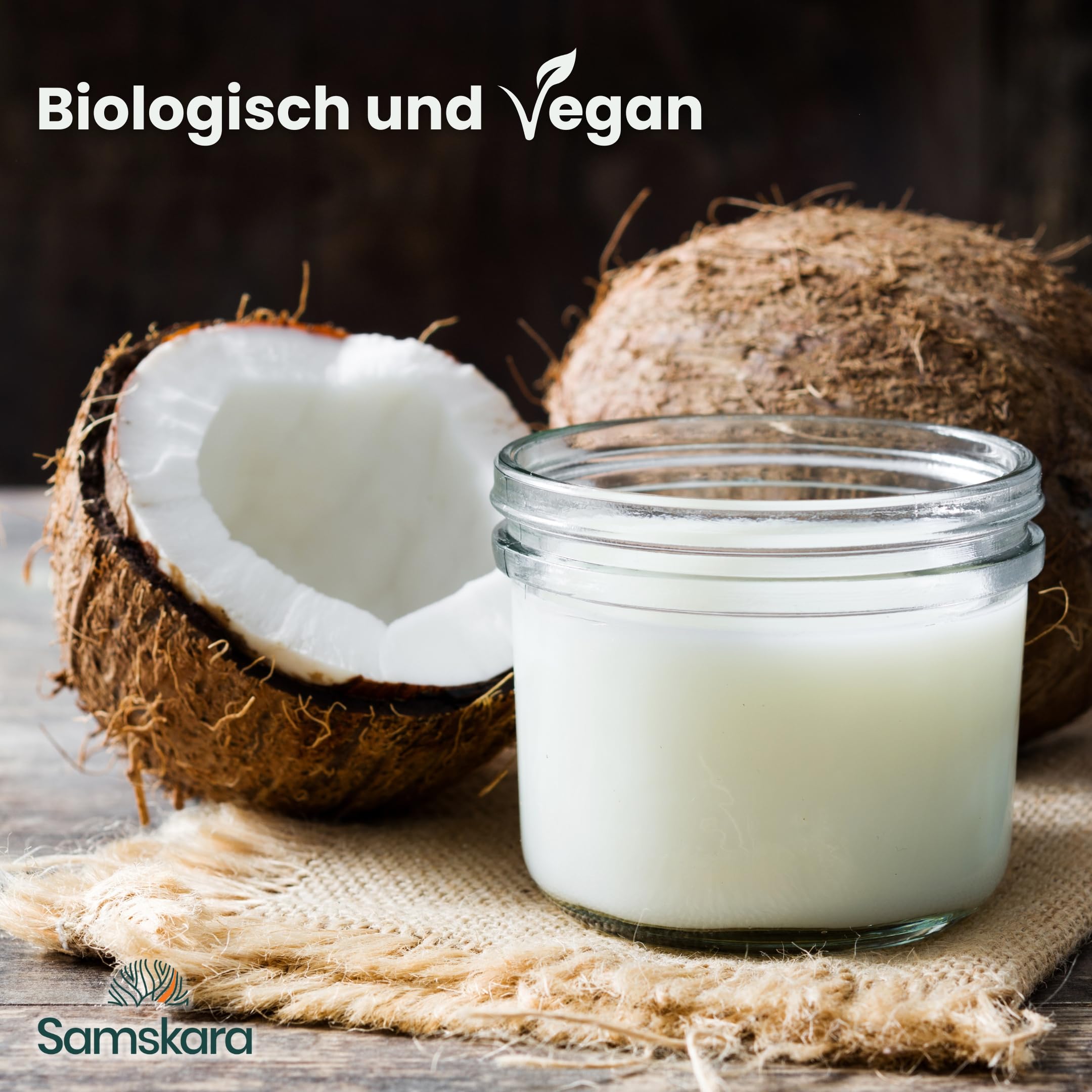 Kokosmilchpulver Reinheit COCO | Bio, Vegan, Laktosefrei, Glutenfrei | 90% Kokosnussmilch | Ideal für Barista, Smoothies & Kochen – Kokos-Geschmack | Samskara (500g)