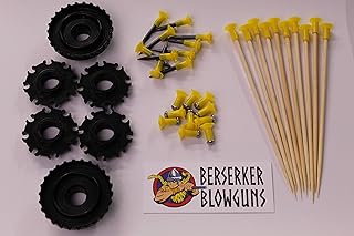 Berserker Blowguns 1-30 Pack of .40 Cal Spike, Bamboo Spear & Super Stunner Darts with Quivers