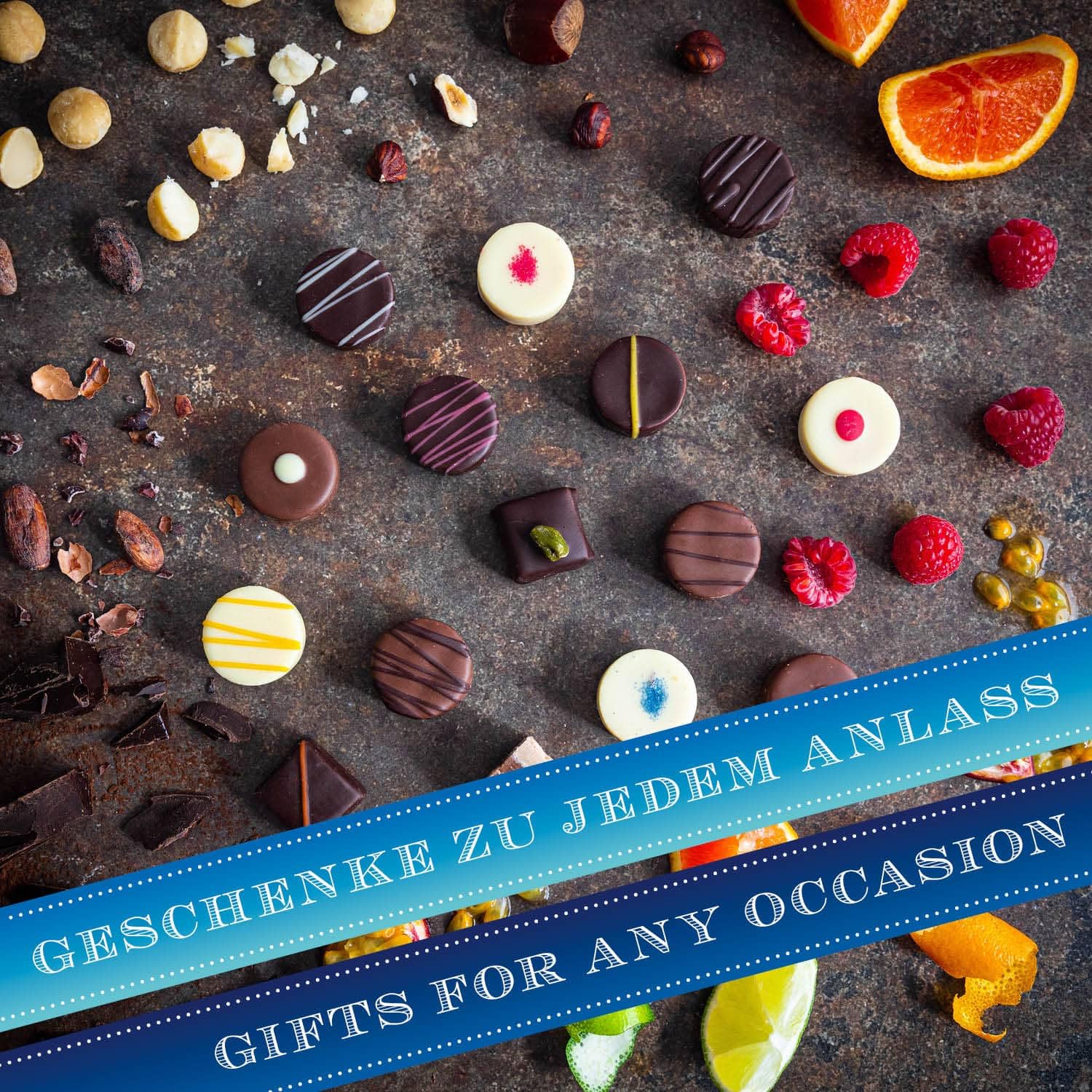 Hallingers Genuss Manufaktur Pralinen Geschenk - ohne Alkohol, handmade aus Confiserie-Edelkakao in wertiger XXL-Geschenkbox "I love München", Geschenkidee für Frauen Männer