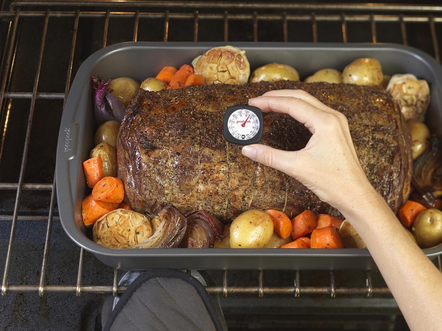 GoodCook Touch Instant Read Thermometer with Non-roll Silicone Head