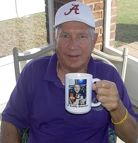 Vista 31 de OMGSHIRTS Tazas con nombre – Taza de café personalizada, regalo para el día del padre, taza mágica con foto (negro, 11 onzas) Taza de café 11 Oz