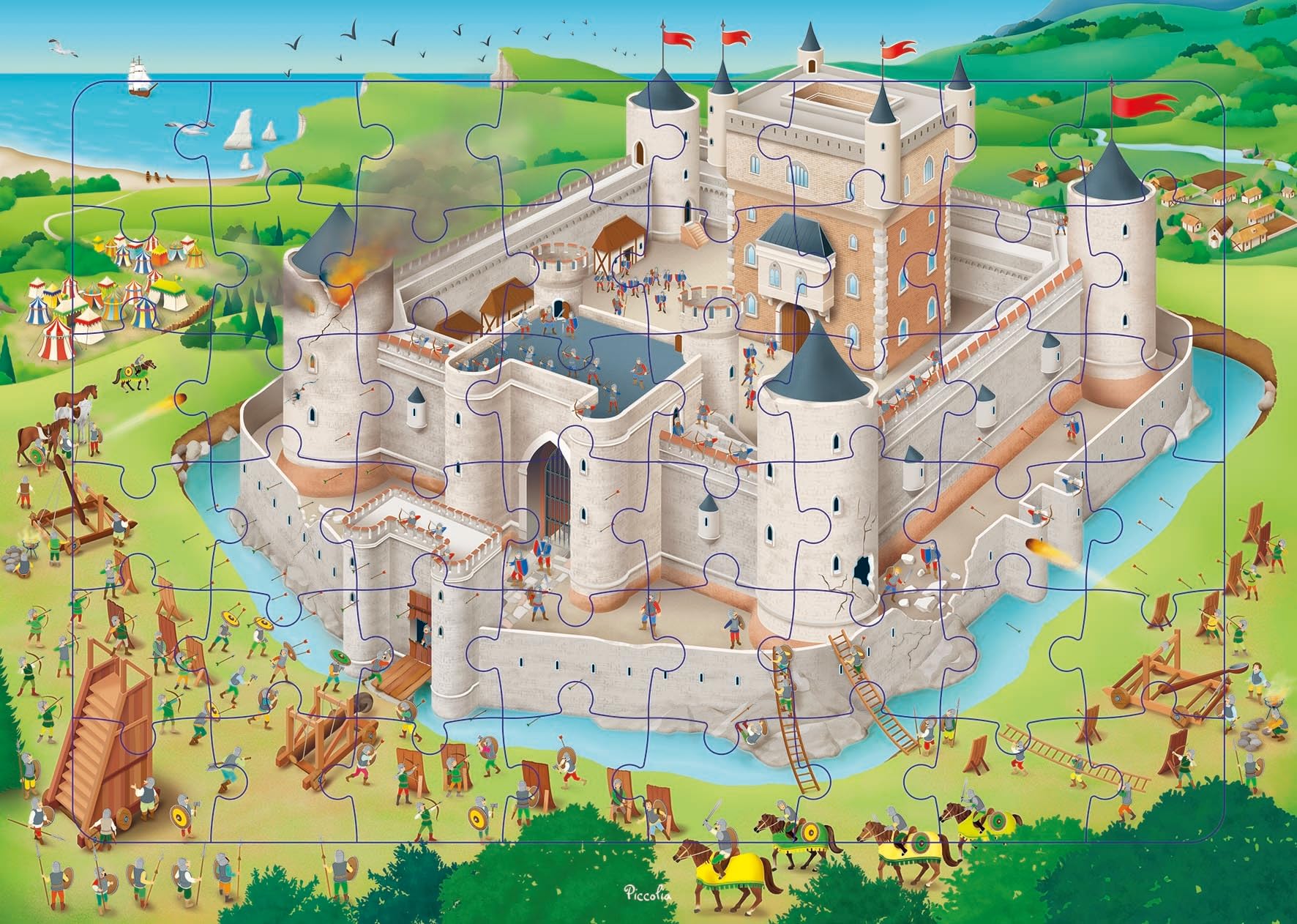 Châteaux et chevaliers - Puzzle