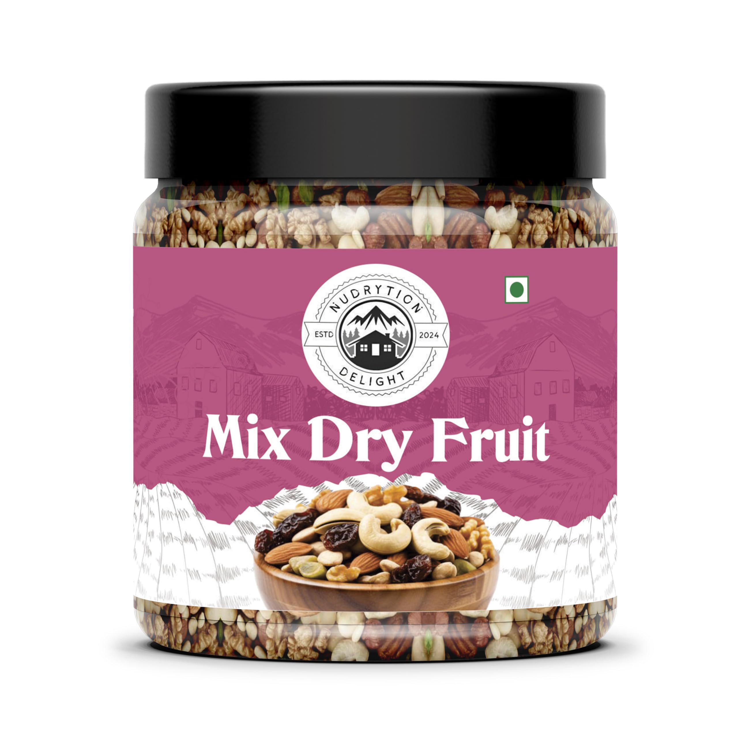 Nudrytion Delight Mix Dry Fruits | Panch Mewa, Cashews, California Almonds, Apricots, Yellow Raisins, Inshell Pista | Healthy Snack | Rich in Protein & Antioxidants | 100% Natural - 500gm-image-49