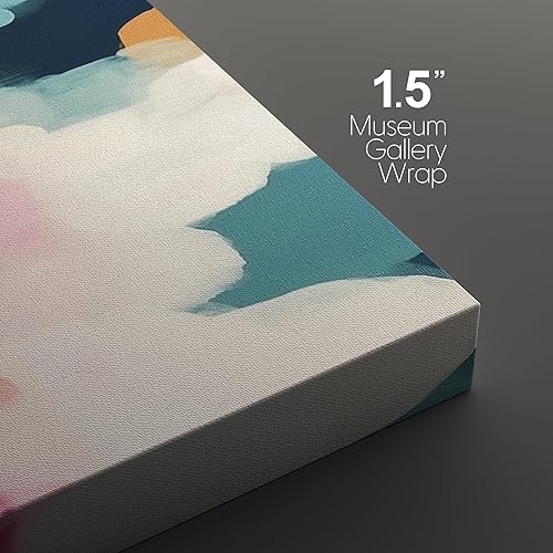 Miniatura 5 de SIGNLEADER Lienzo impreso para pared, juego de arte abstracto dinámico, salpicaduras, ilustraciones llamativas y vibrantes, moderno, relajante,