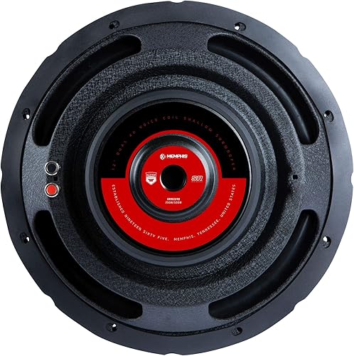 Miniatura 2 de Memphis Audio SRXS1240 Subwoofer de montaje superficial individual de referencia de calle de 12 pulgadas de 4 ohmios - 250 wRMS