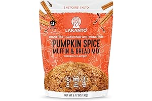 Lakanto Sugar Free Pumpkin Spice Muffin and Bread Mix: Keto-Friendly Fall Flavor