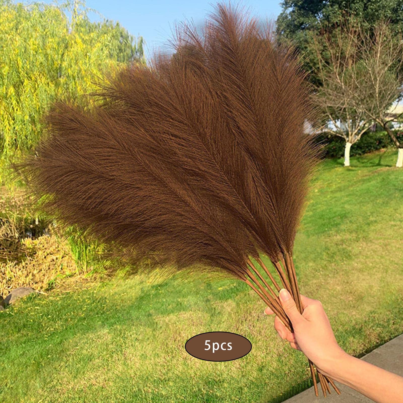 predolo Künstlicher Boho Getrockneter Pampasgras Schilf Gras Blumenstrauß für
