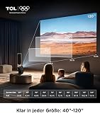 TCL C1 Smart Projector 4K Support, Google TV & Netflix Officially Licensed, WIFI and Bluetooth, Auto Focus Keystone, Native 1080p, Dolby Audio, 285° Portable Mini Projector for Home Theater (EU) - 9