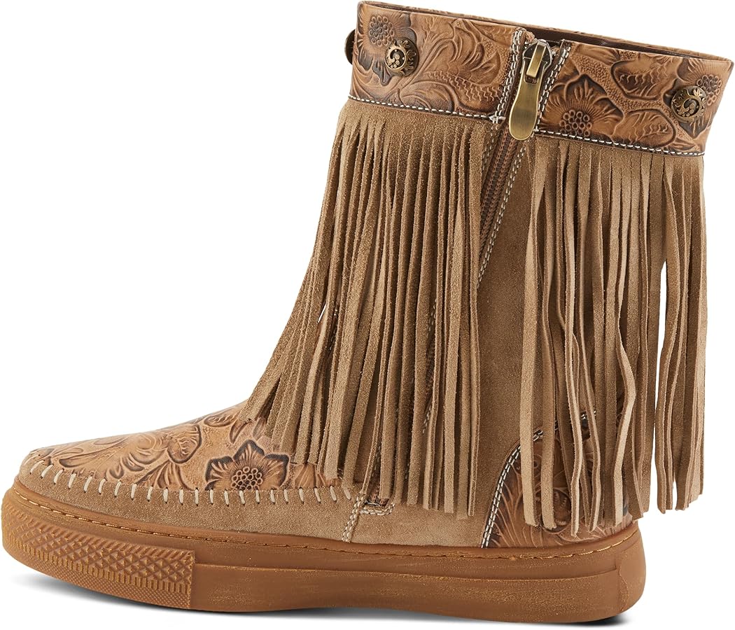 Amazon.com | Spring Step L'Artiste Women's Fringely Leather Bootie