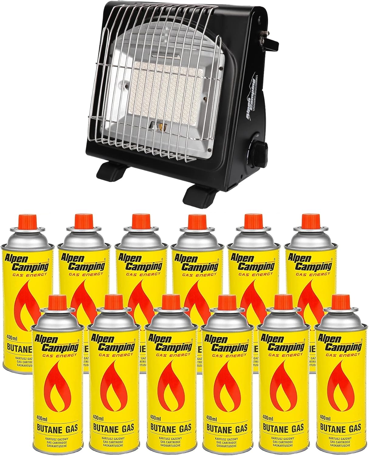 Alpen Camping IK1100 2in1 Gas Stove with Cooker Function Portable Gas