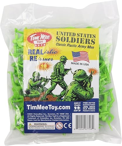 Vista 90 de TimMee - Figuras de soldado de juguete de plástico para hombre, 48 piezas, hechas en Estados Unidos Amarillo