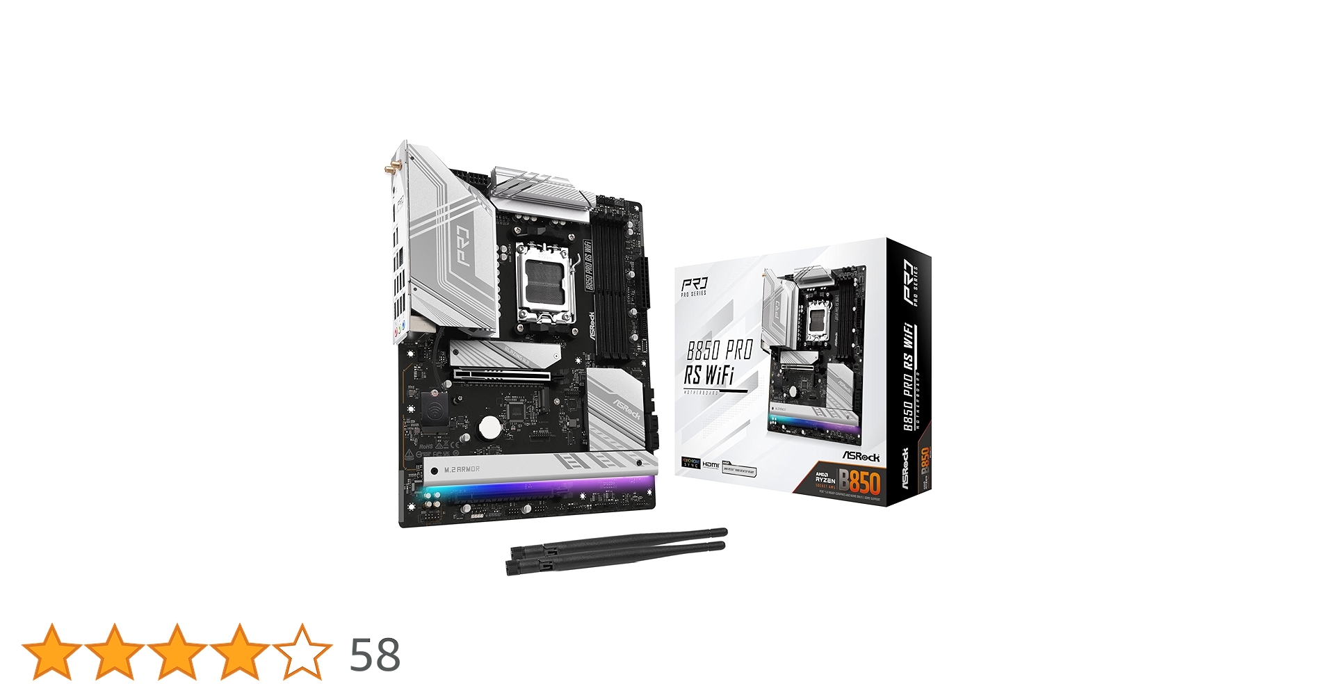 Amazon | ASRock マザーボード B850 Pro RS WiFi AMD Ryzen 9000