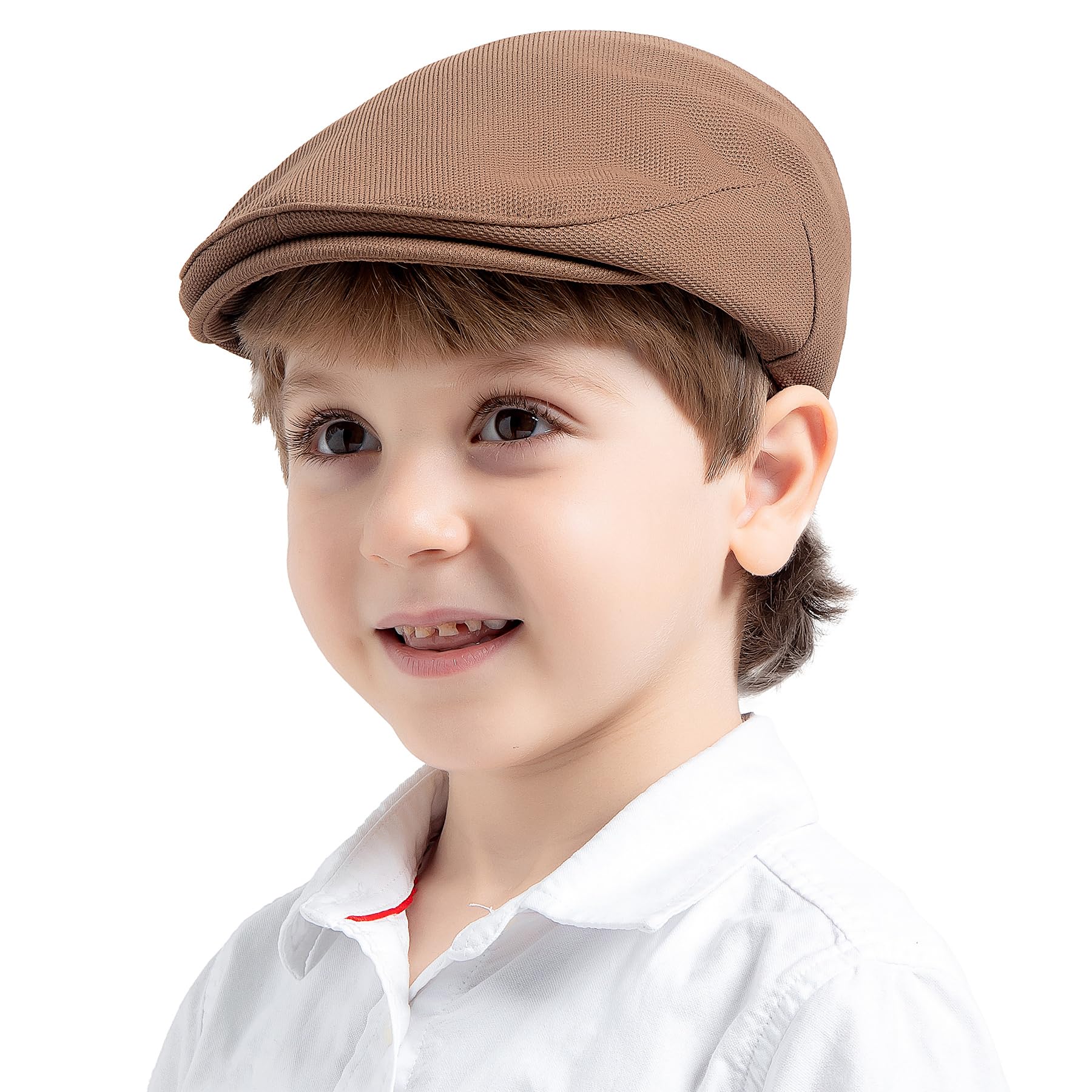 Jastore Kids Vintage Newsboy Cap Toddler Tweed Beret Hat Cabbie Hat Little Kids Driver Cap Ivy Gatsby Cap