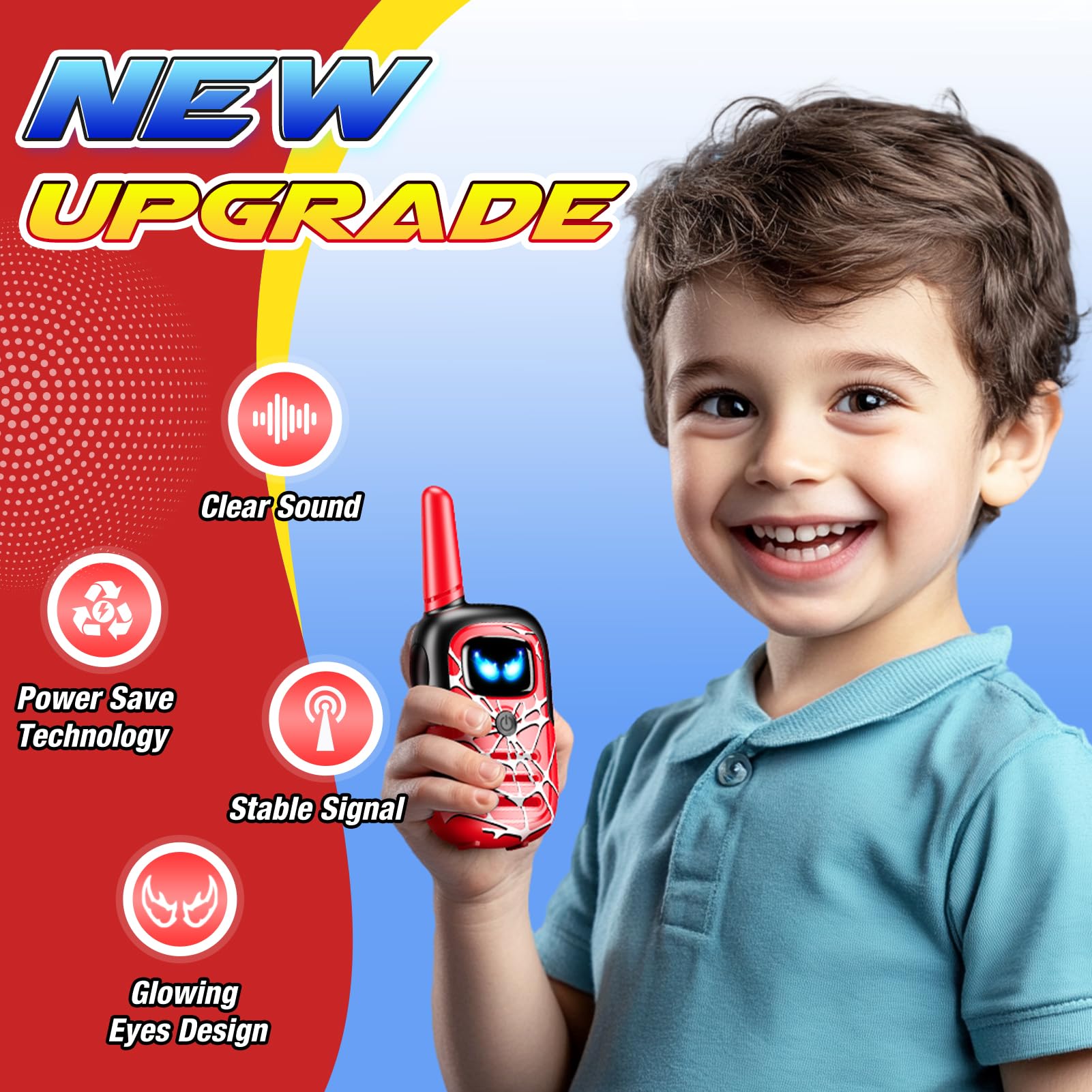 Toyokid Giocattoli Bambino 3 4 5 6 4 8 9 10 anni, Walkie Talkie Giochi Bambini 3-12 Anni Regalo Bimbo 3-12 Anni Gioco Bambino 4 Anni Maschio Regalo Compleanno Bambino Bambina