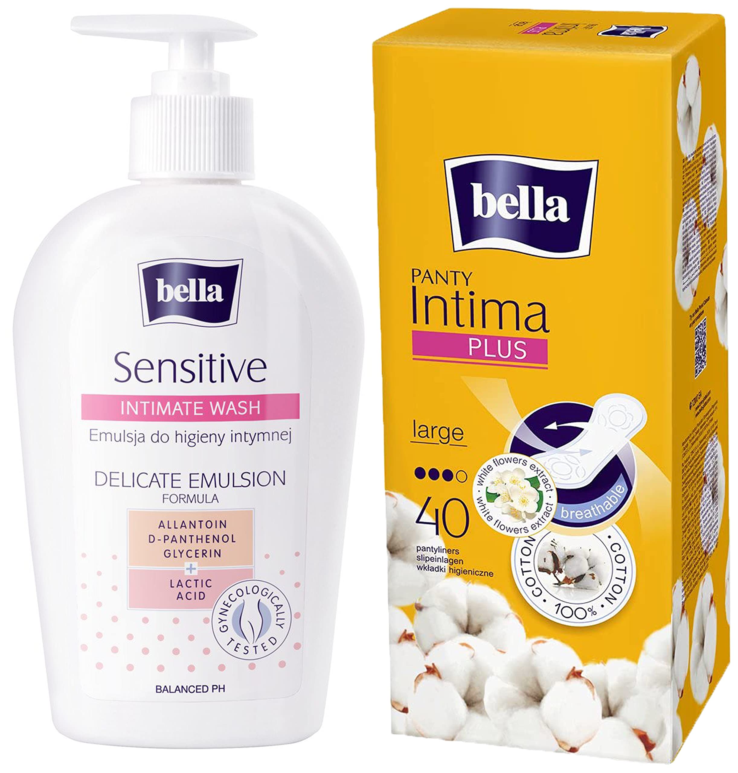 Bella Panty Intima Plus Panty Liners - 40 Count (Large) & Bella Cotton Pads - 80 Pieces (Buy 2 Get 1 Free) (B097KPFBC2) Amazon Price History, Amazon Price Tracker