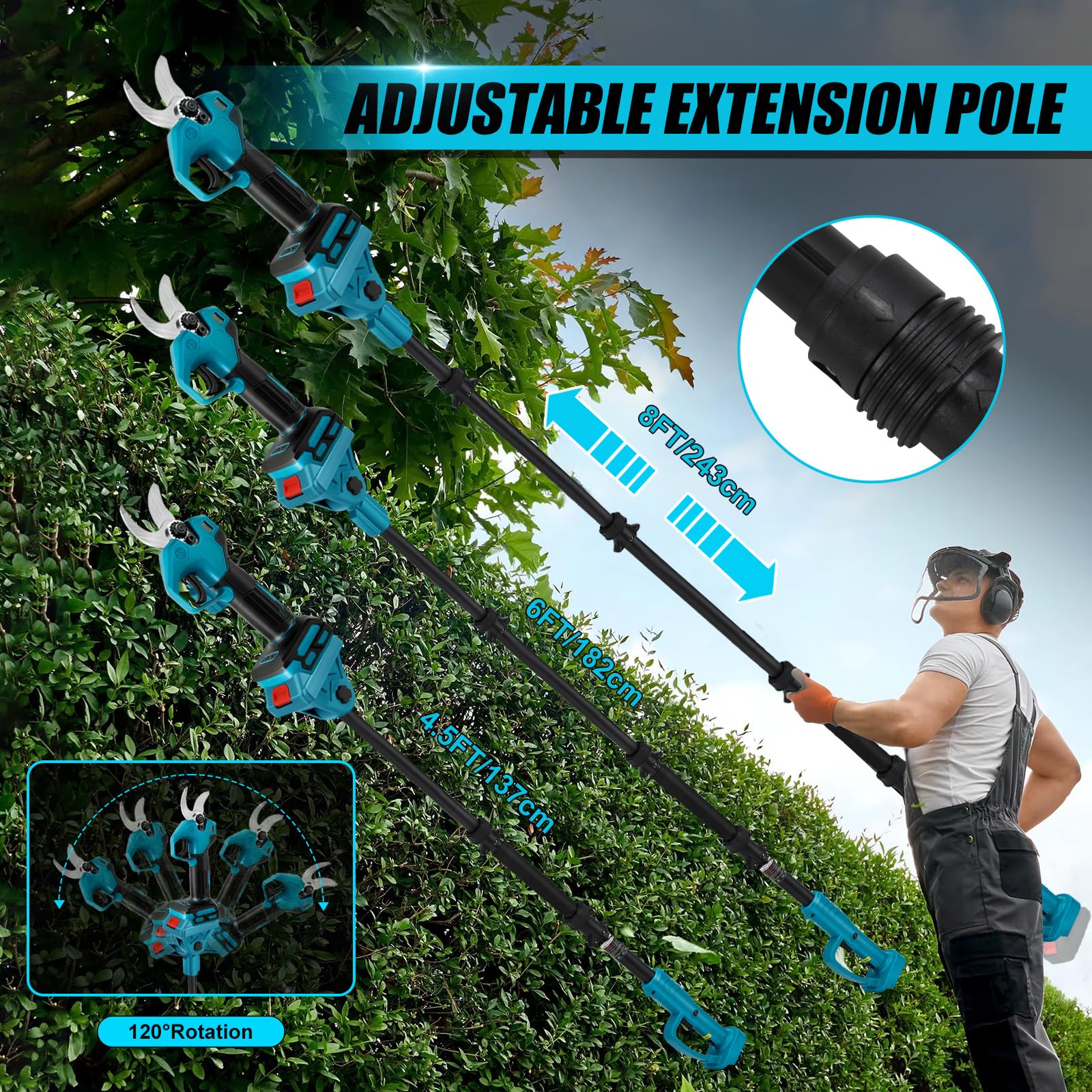 Accu takkenschaar compatibel met Makita 18V, 2-in-1 elektrische