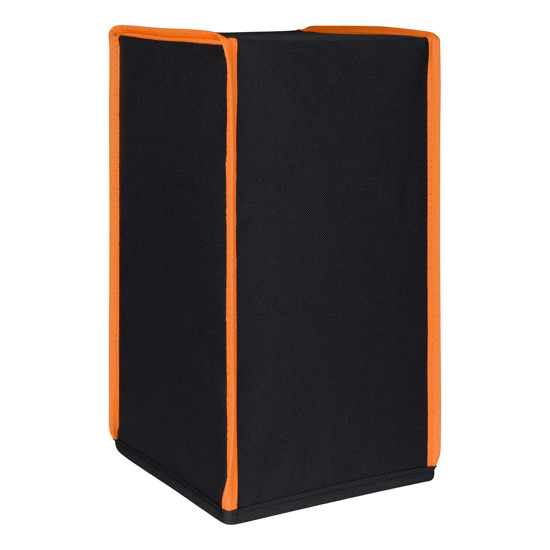 PlayVital Cover Copertura Antipolvere per Xbox Series X Console,Coperchio in Nylon Verticale Protettivo Impermeabile per Xbox Series X Console-Nero Arancione - 5