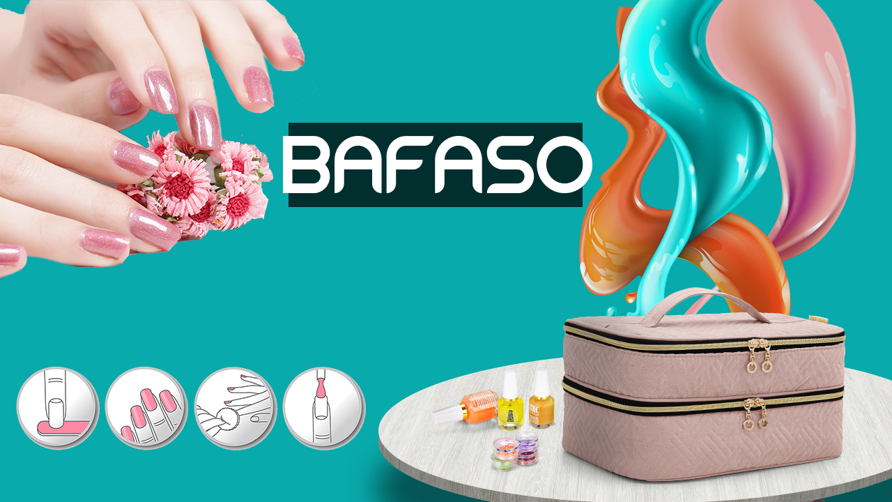 Amazon.co.jp: BAFASO マニキュアケース 二層式 40ボトル用（15ml