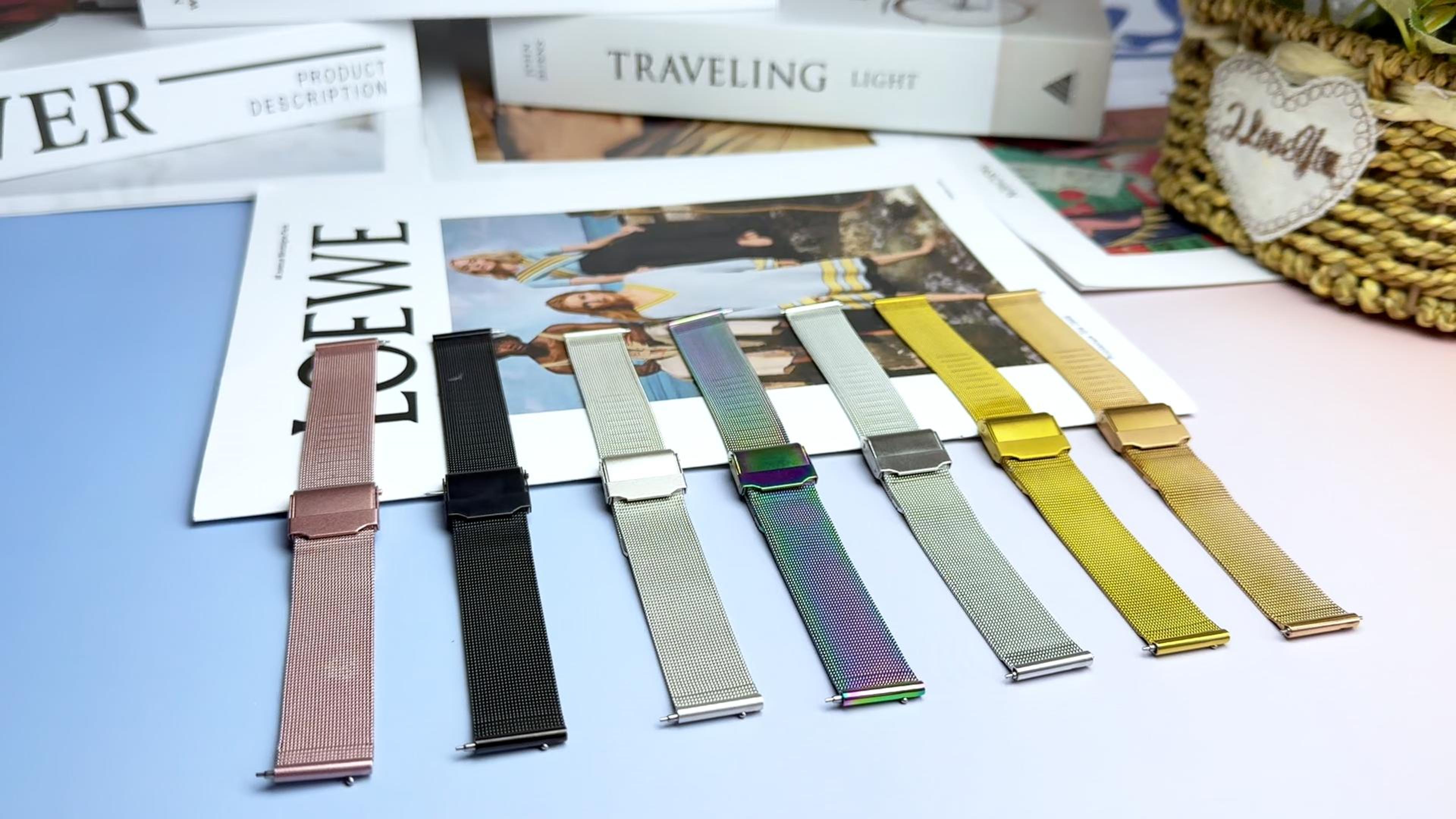 Aurrain 18mm Bracelet En Acier Inoxydable Pour Garmin