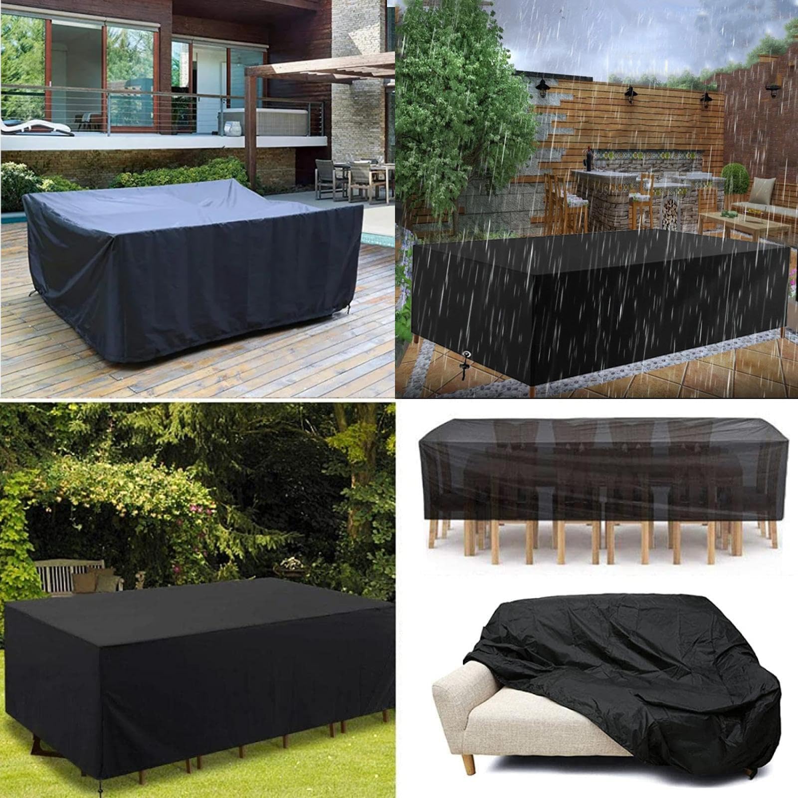 Gartenmöbel Abdeckplane 245x145x110cm - Wasserdicht & UV-beständig