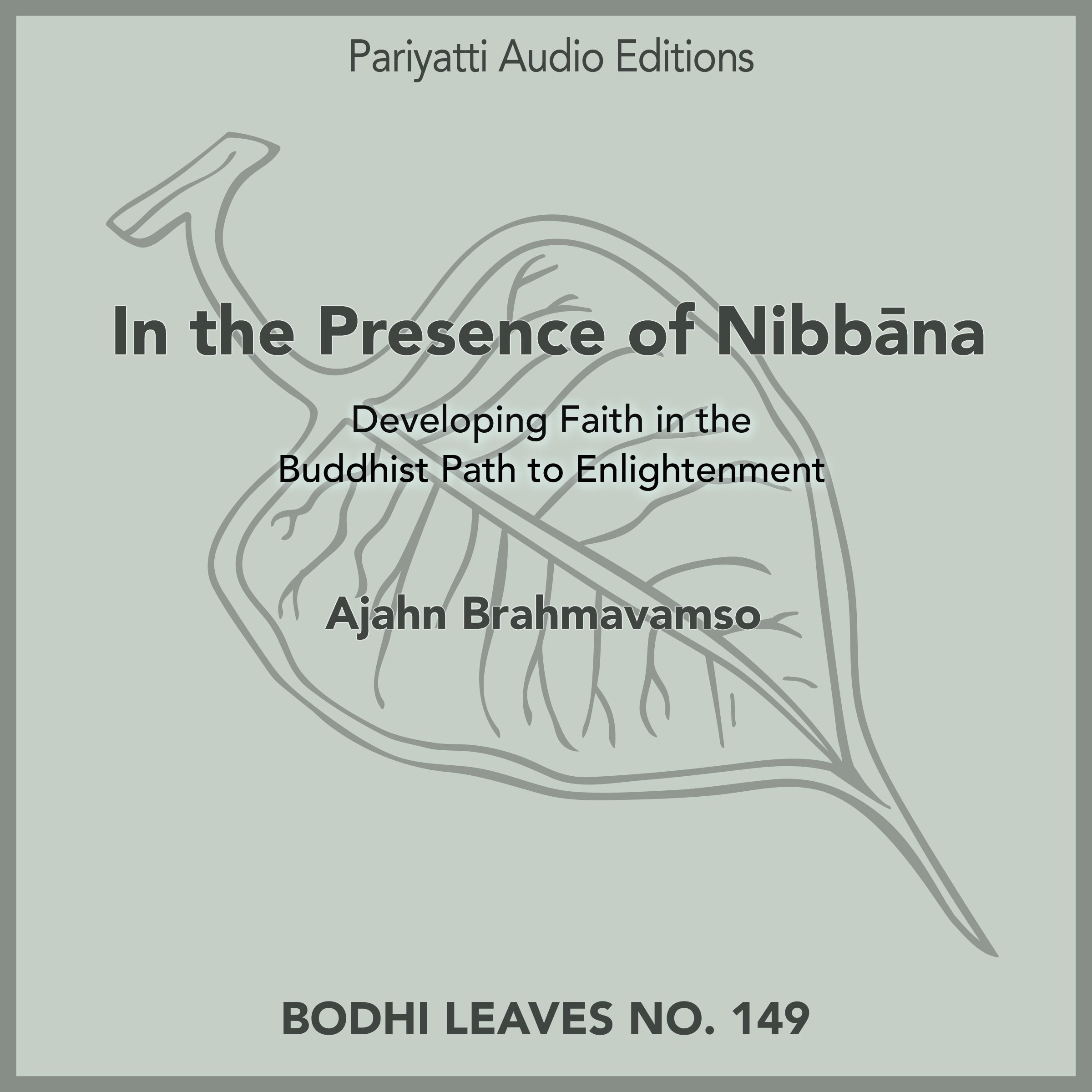 Cover art for In the Presence of Nibbana