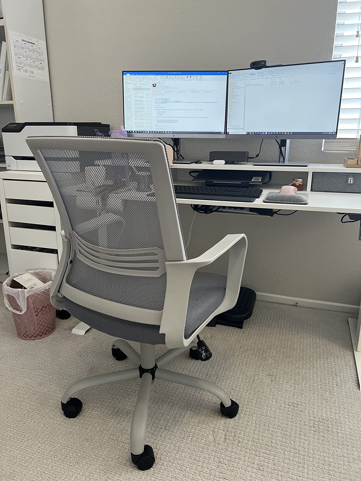 12/mo Finance Smugdesk Ergonomic Mid Back Breathable Mesh Swivel