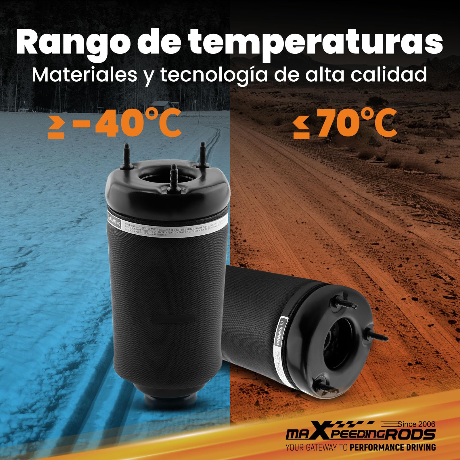 maXpeedingrods Trasero Resorte Suspensión de Aire 2PCS para Mercedes-Benz Clase ML GL W164/X16