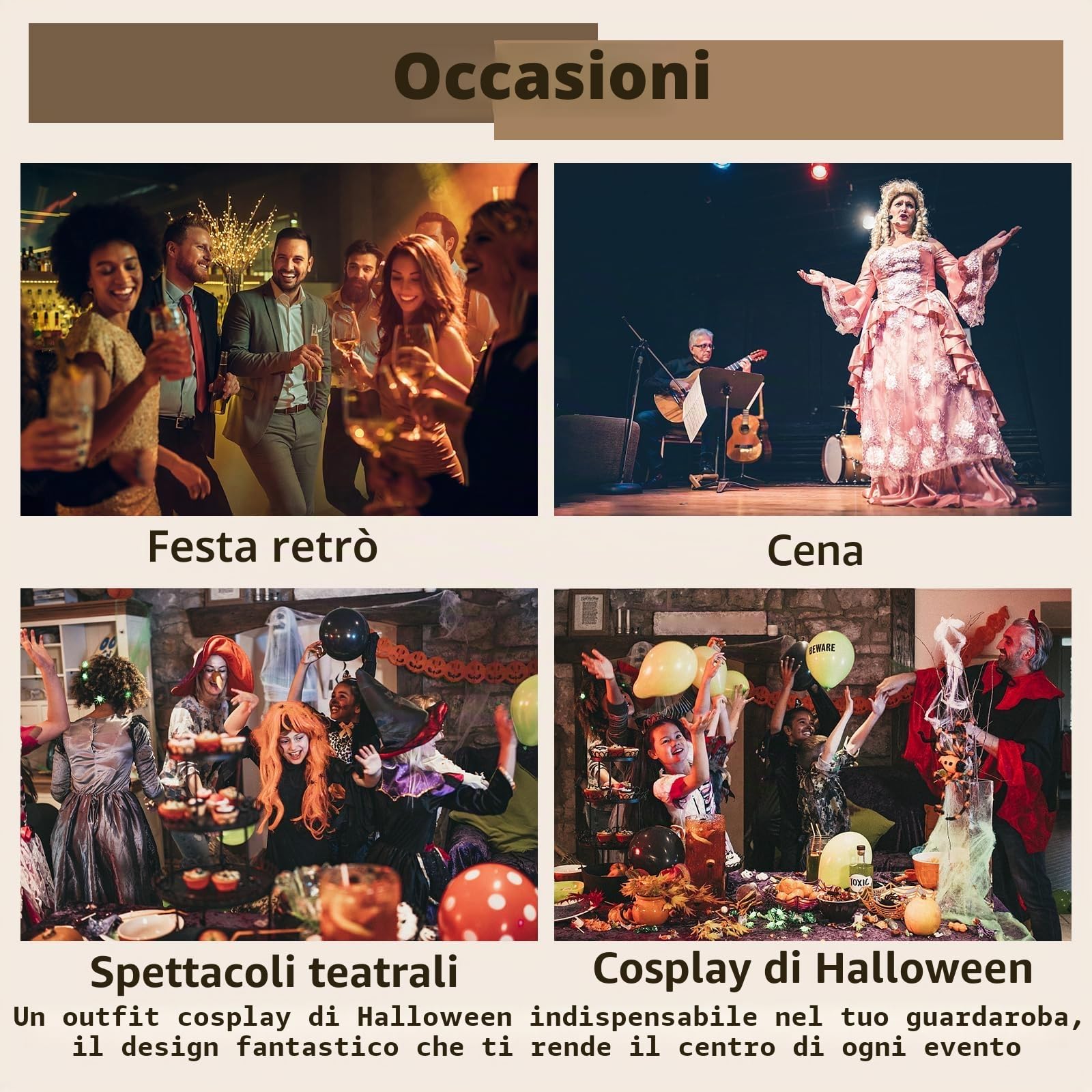 Abito a Maniche Lunghe con Maniche a Tromba, Abito Medievale Rinascimentale, Stile Irlandese da Donna, Abito retrò Gotico Vittoriano