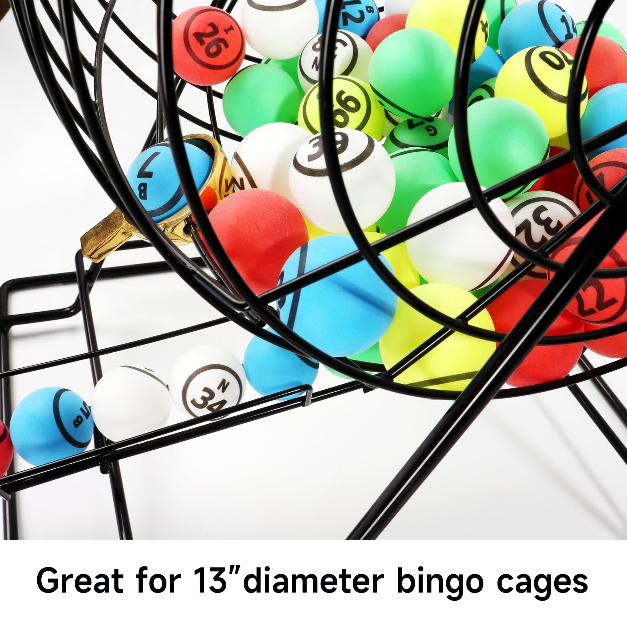 GSE - Bolas de bingo multicolor de 4 cm, bolas de bingo con números únicos
