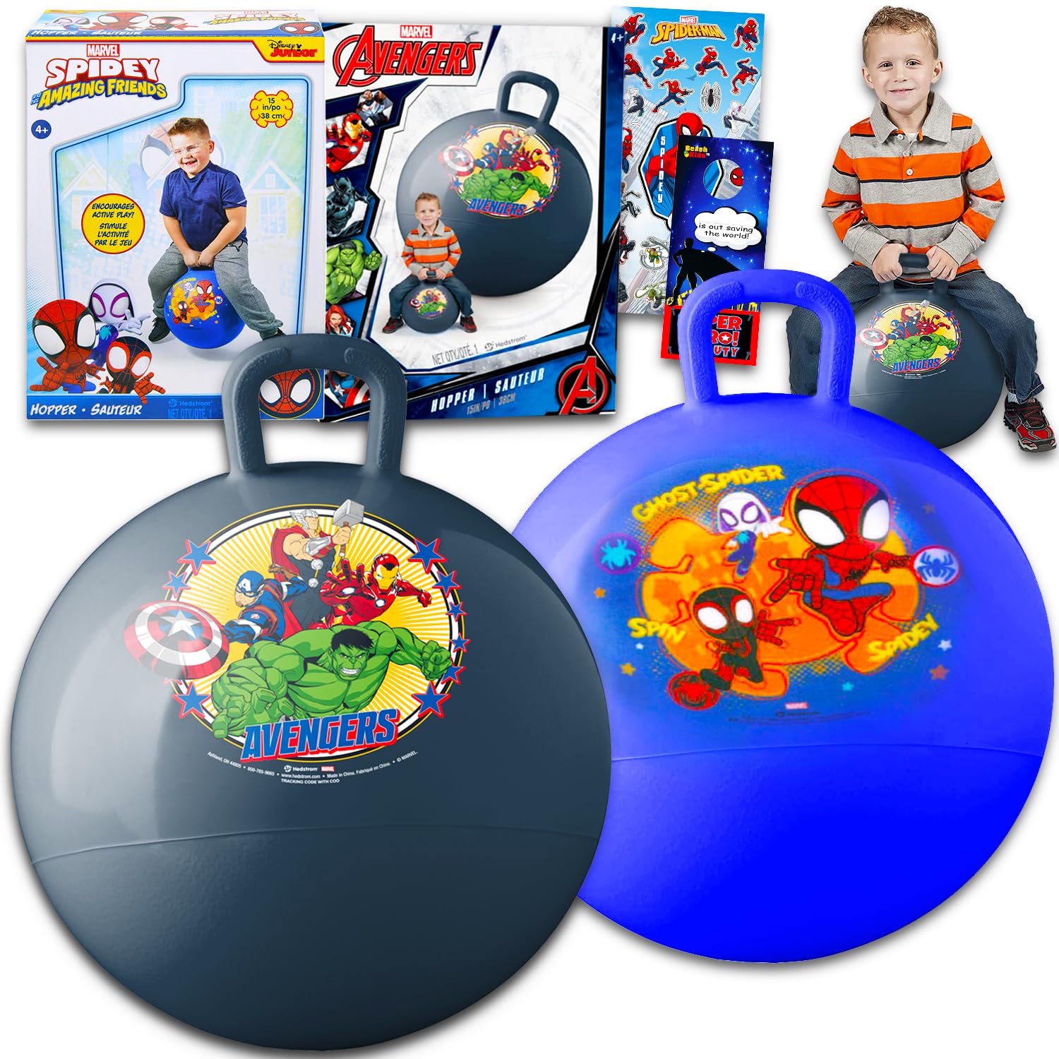 Amazon.com: Marvel Hopper Ball 2 Pack - Bundle of 15