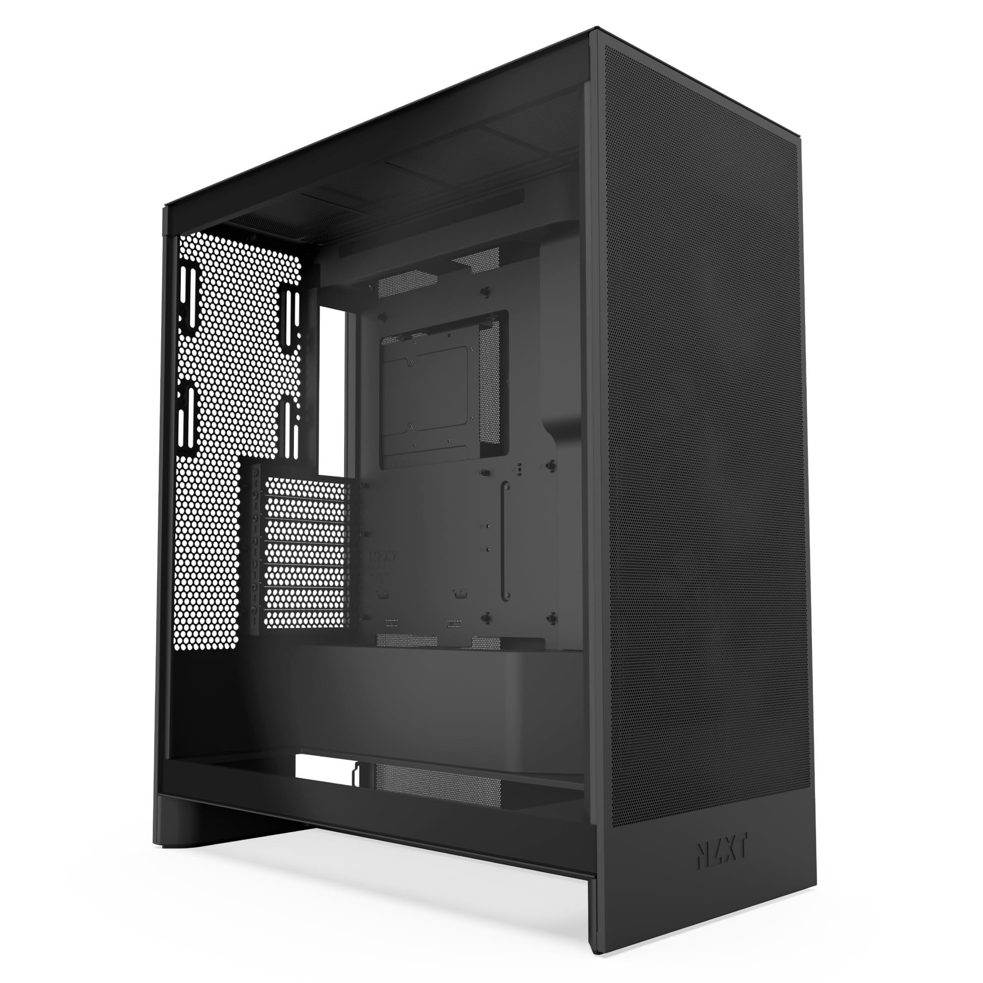 NZXT H7 Flow | Case Airflow ATX mid-tower | 3 ventole 120mm sul fondo per raffreddare la GPU | 3 ventole 120mm anteriori | Supporto anteriore radiatore da 420mm | Gestione cavi | Nero