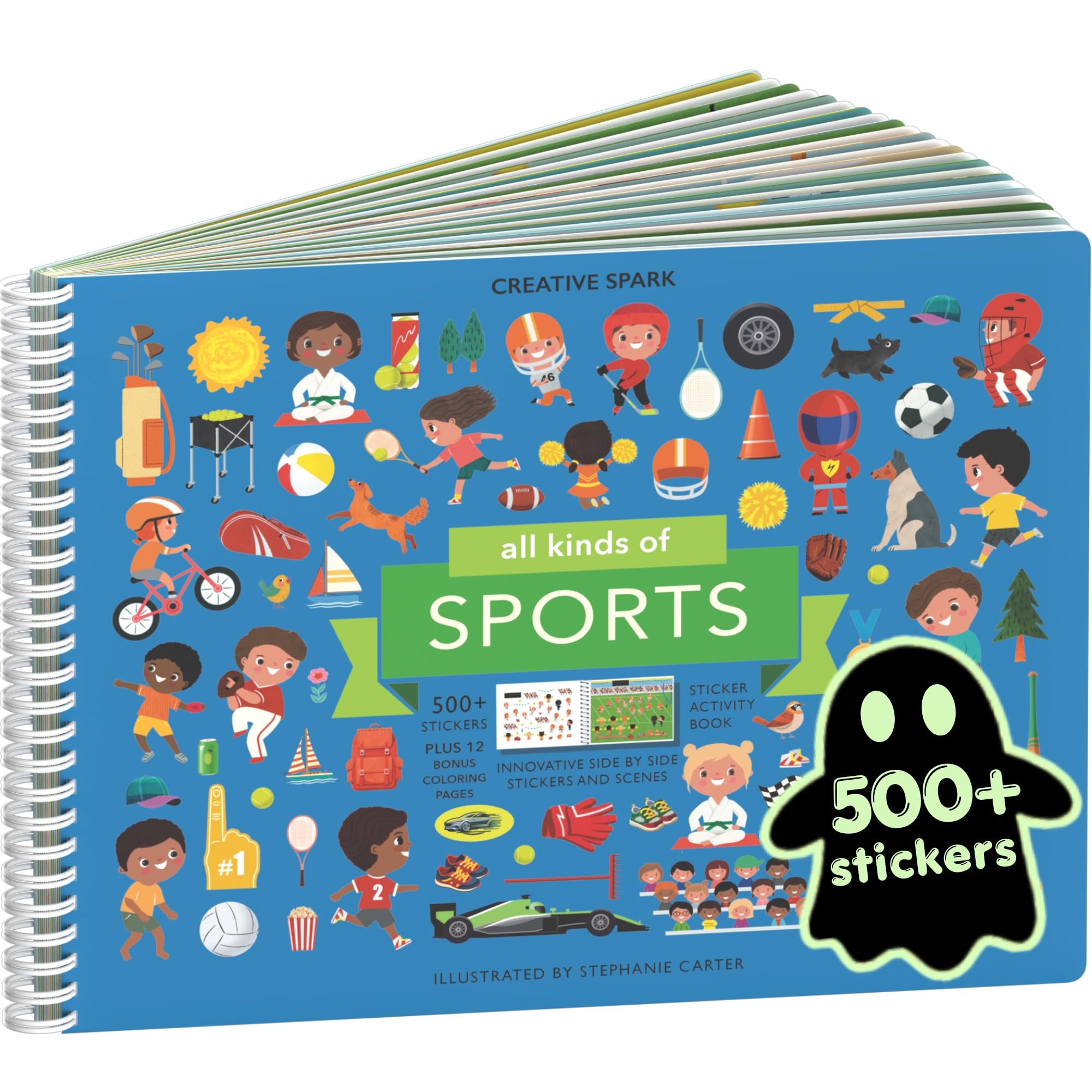 Cupkin All Kinds of Sports Coloring &amp; Sticker Activity Book | 500+ Stickers