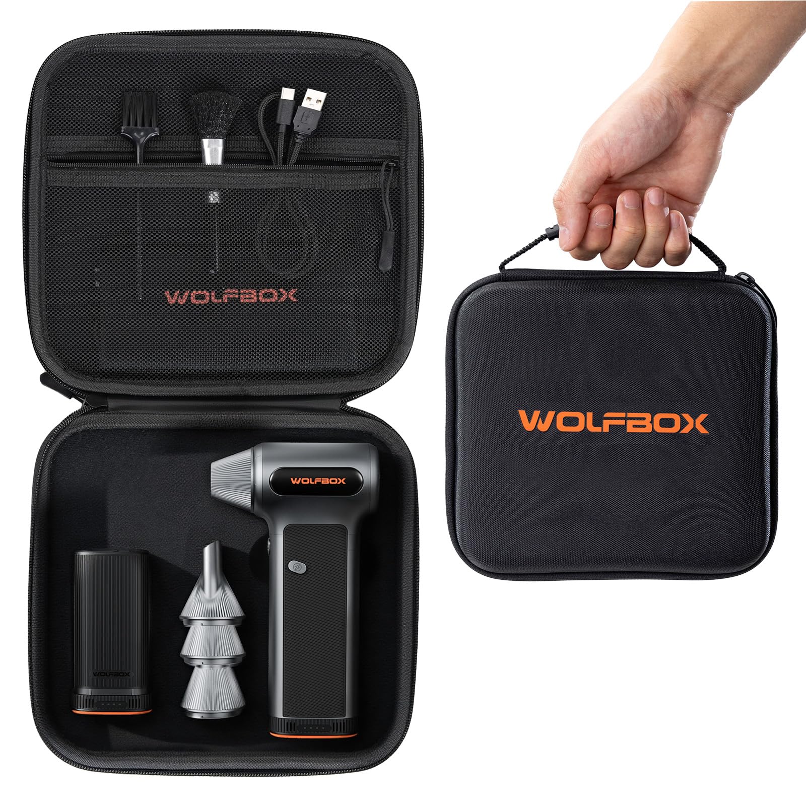WOLFBOX MF200 Hard Carrying Case, Case Only, Device Not Included