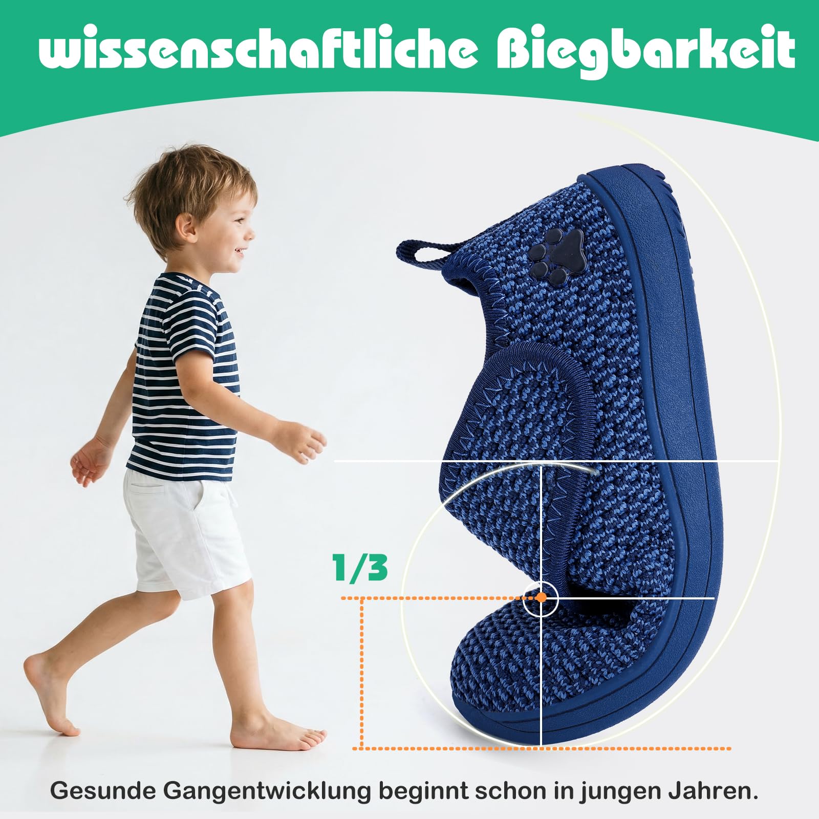 IceUnicorn Baby Barfußschuhe Lauflernschuhe Breite Kleinkind Jungen Mädchen Hausschuhe Kinder Barfussschuhe Sneaker Babyschuhe Anti Rutsch