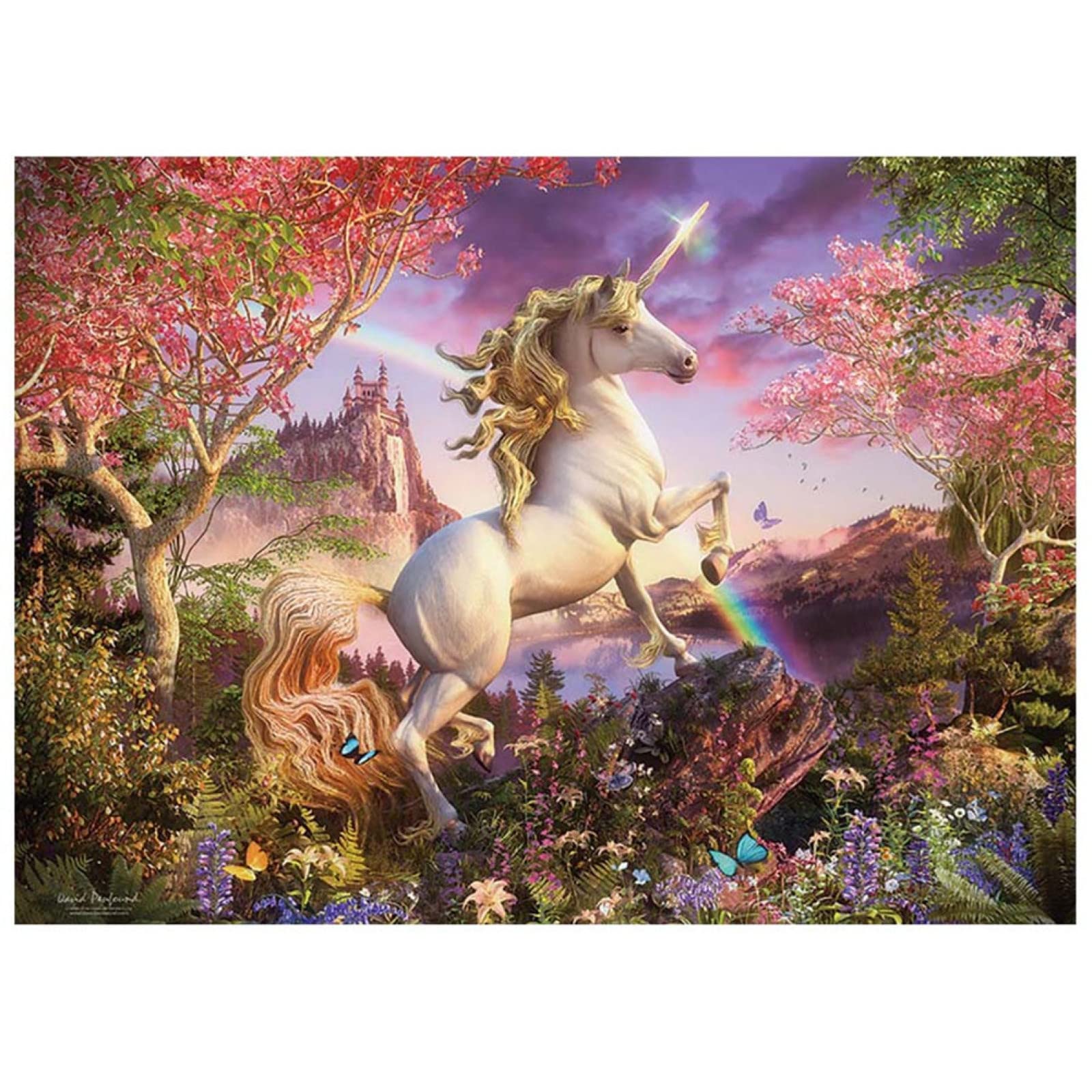 Kit Creativo FIHODONE Unicorno - 12 Pezzi Legno Per Bambini, Fai Da Te