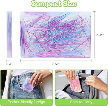 MoKo 2 Pcs Picky Pad, Skin Picking Fidget Toys for Adults and Kids | Portable silicone pimple popping toy offers a non-sticky sensory activity for skin-picking and hair-pulling urges.