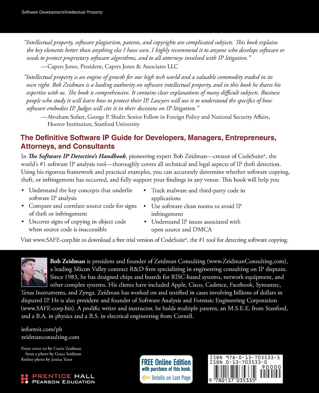 THE SOFTWARE IP DETECTIVE’S HANDBOOK: Measurement, Comparison, and Infringement Detection