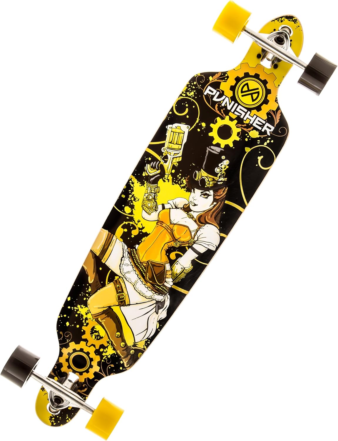 Punisher 40-Inch Longboard Skateboard with Singapore | Ubuy